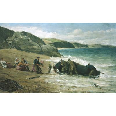 James Clarke Hook – A Coastal Scene